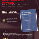 Book Launch - Missed Treasures of the Holy Spirit - Distinctive New Testament Pneumatologies, a new edited volume by Jeremy Corley and Jessie Rogers, Faculty of Theology, SPPU